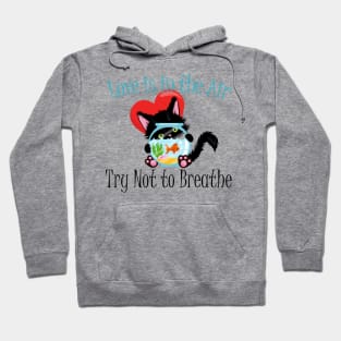 Love is in the Air Valentine's Cute Cat Hoodie